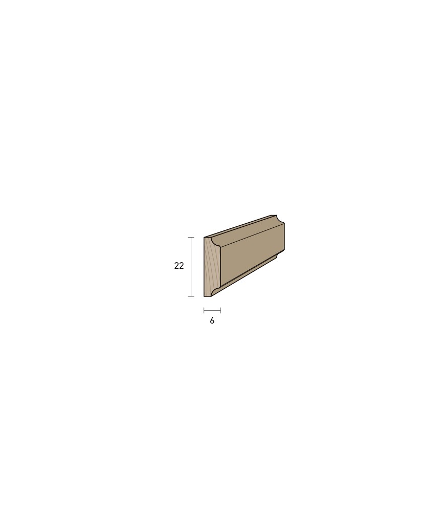 Piattina 22x6 mm. (€/ML) Massicci