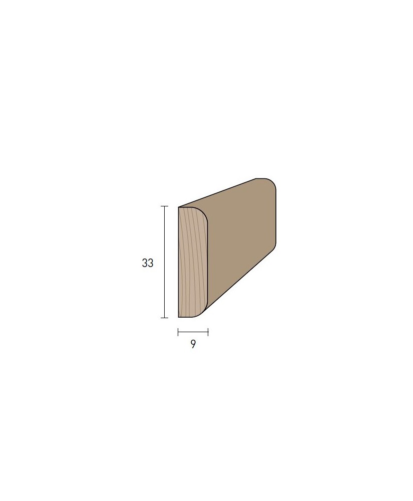 Piattina 33x9 mm. (€/ML) Massicci