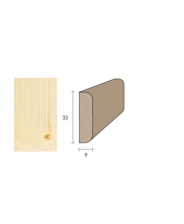 Piattina 33x9 mm. (€/ML) Massicci