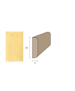 Piattina 33x9 mm. (€/ML) Massicci