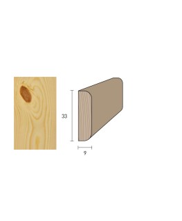 Piattina 33x9 mm. (€/ML) Massicci