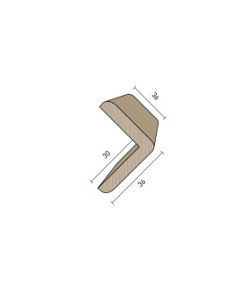 Paraspigolo 36x36 mm. (€/ML) Massicci