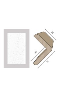 Paraspigolo 36x36 mm. (€/ML) Massicci