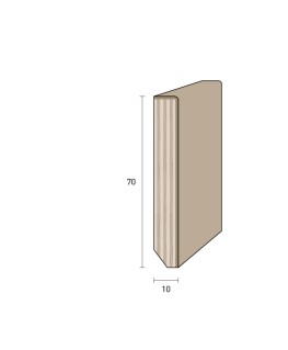 Impiallacciato 70x10 mm. (€/ML) Smussato