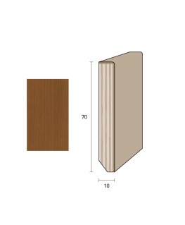 Impiallacciato 70x10 mm. (€/ML) Smussato