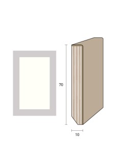 Impiallacciato 70x10 mm. (€/ML) Smussato