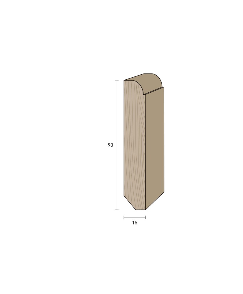 Massiccio 90x15 mm. (€/ML) Becco di Civetta